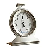 Lantelme Backofenthermometer 300°C Edelstahl mit Haken und...