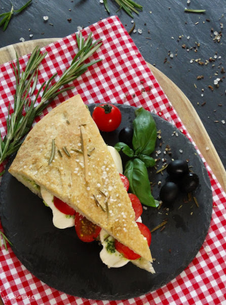 Pizzabrot Sandwich (mit Focaccia)