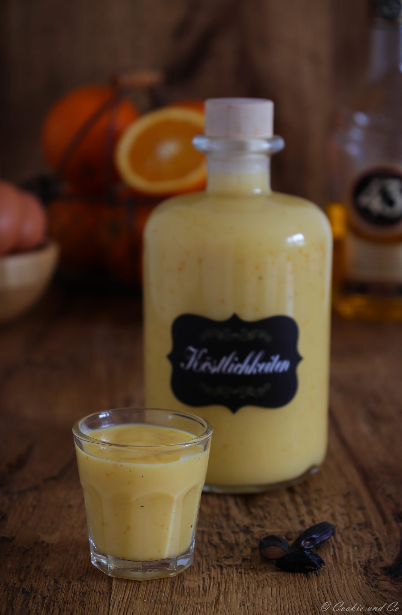 Orangen-Vanille-Eierlikör