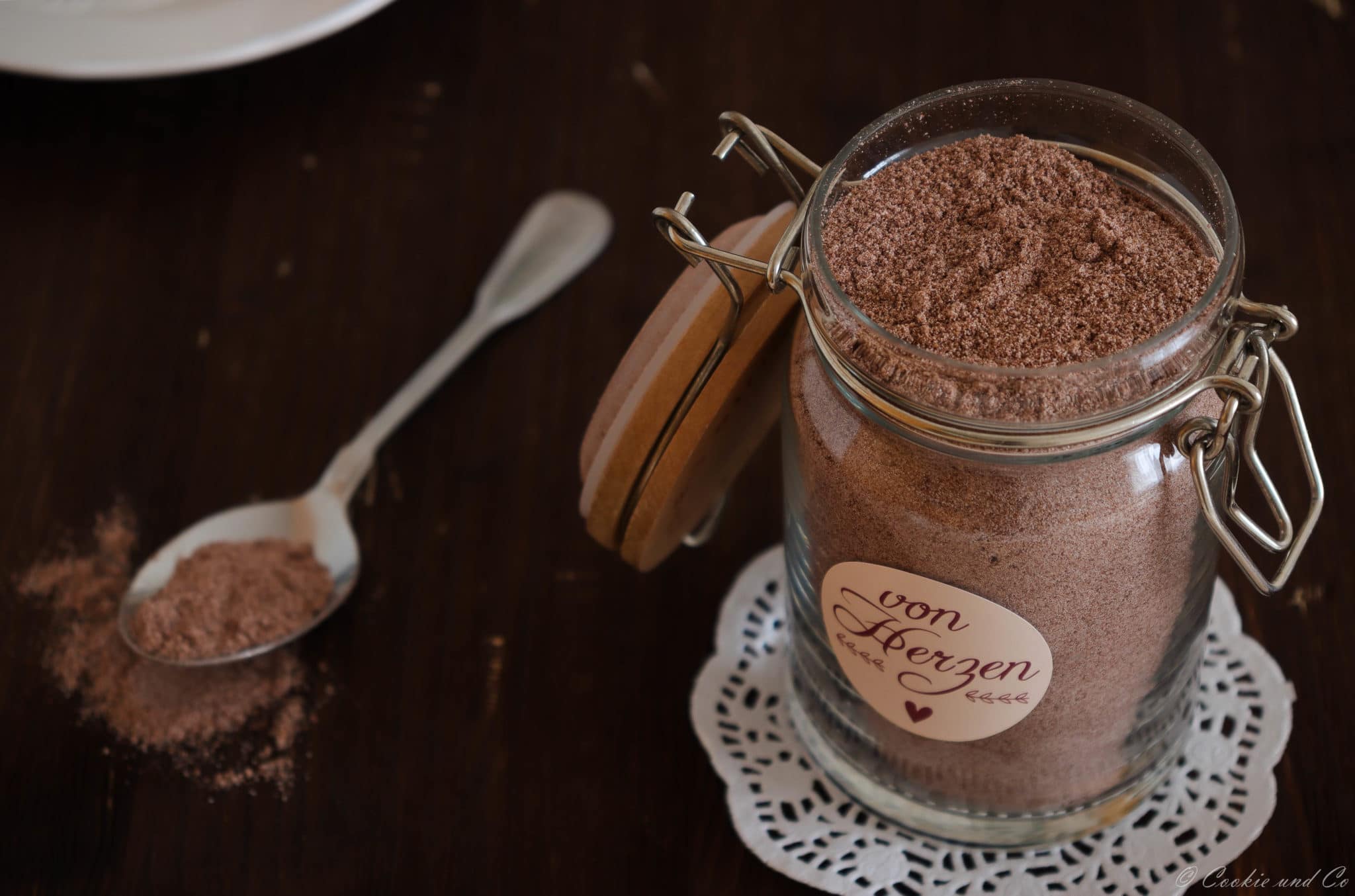 Cappuccino Pulver mit Snickers