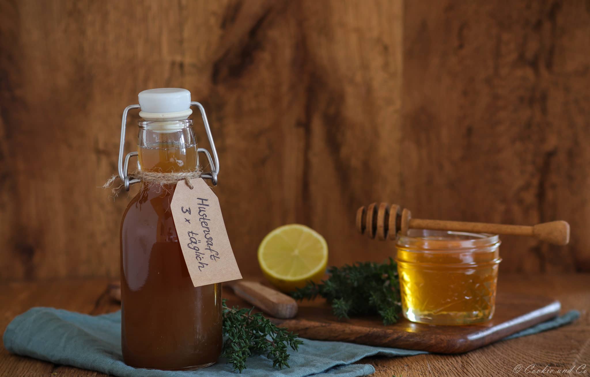 Hustensaft mit Thymian