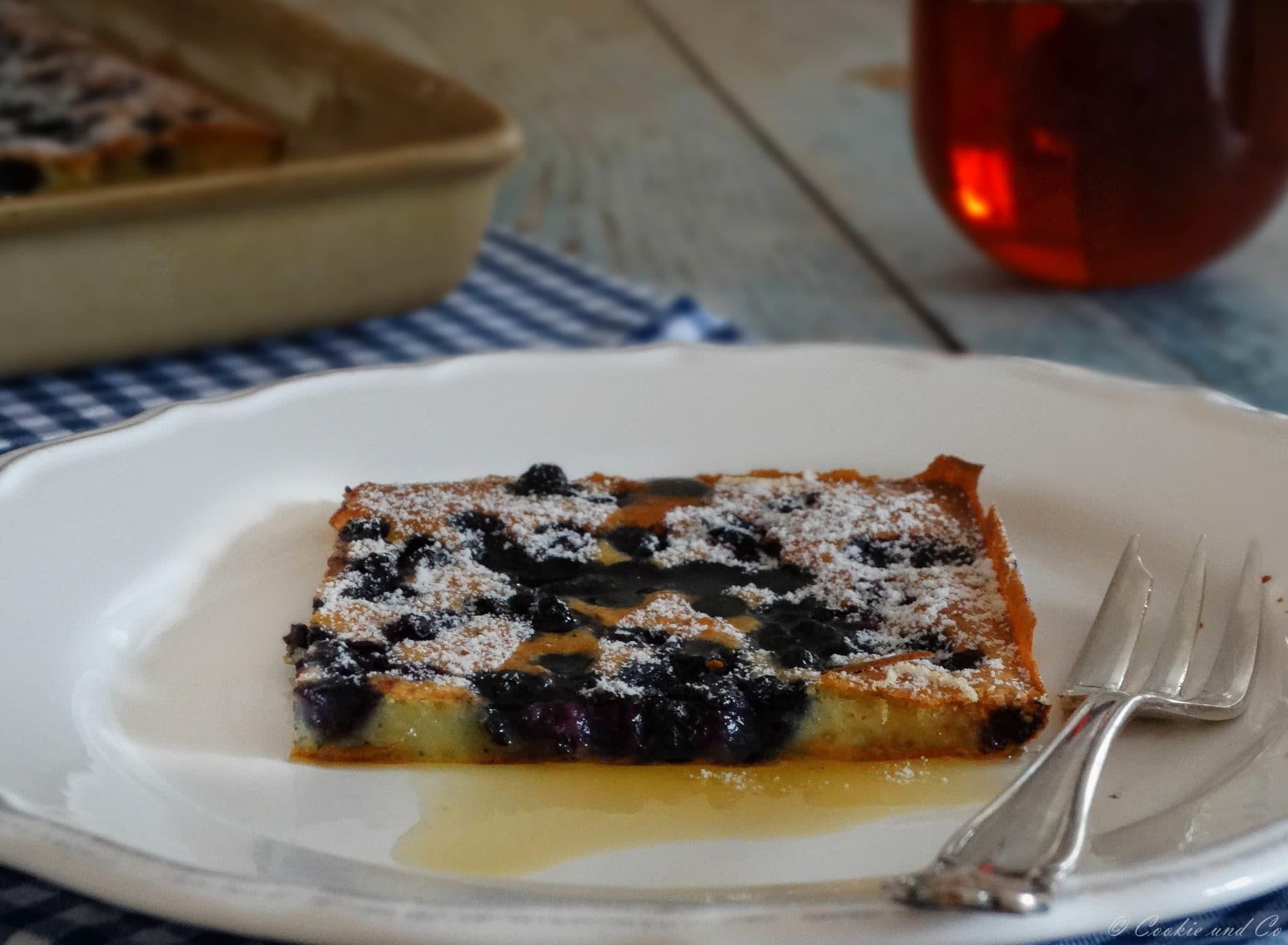 Ofenpfannkuchen mit Heidelbeeren