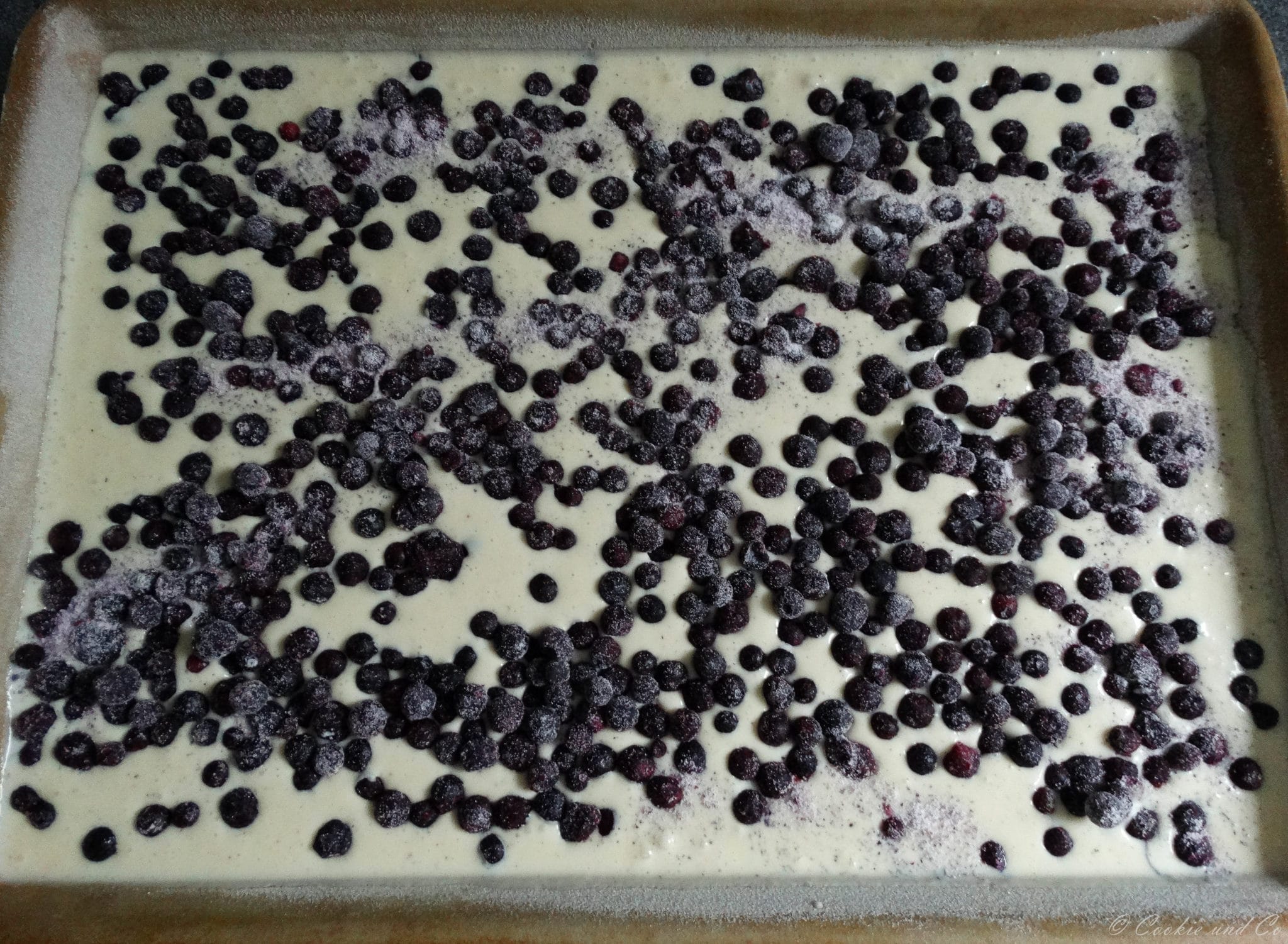 Ofenpfannkuchen mit Heidelbeeren