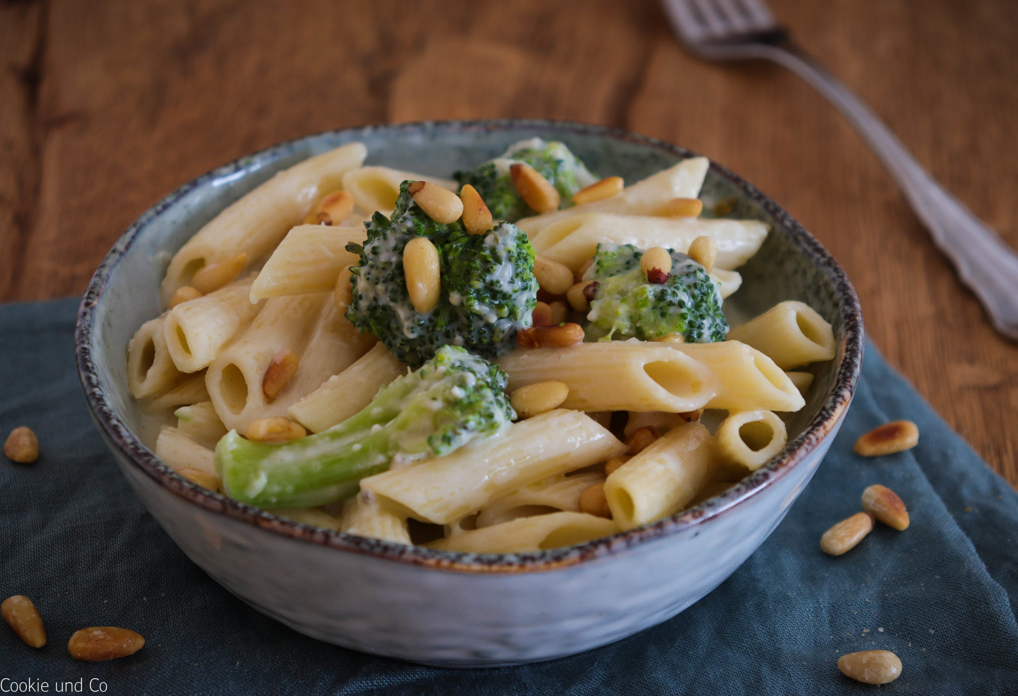 Penne mit Gorgonzola-Broccoli-Soße