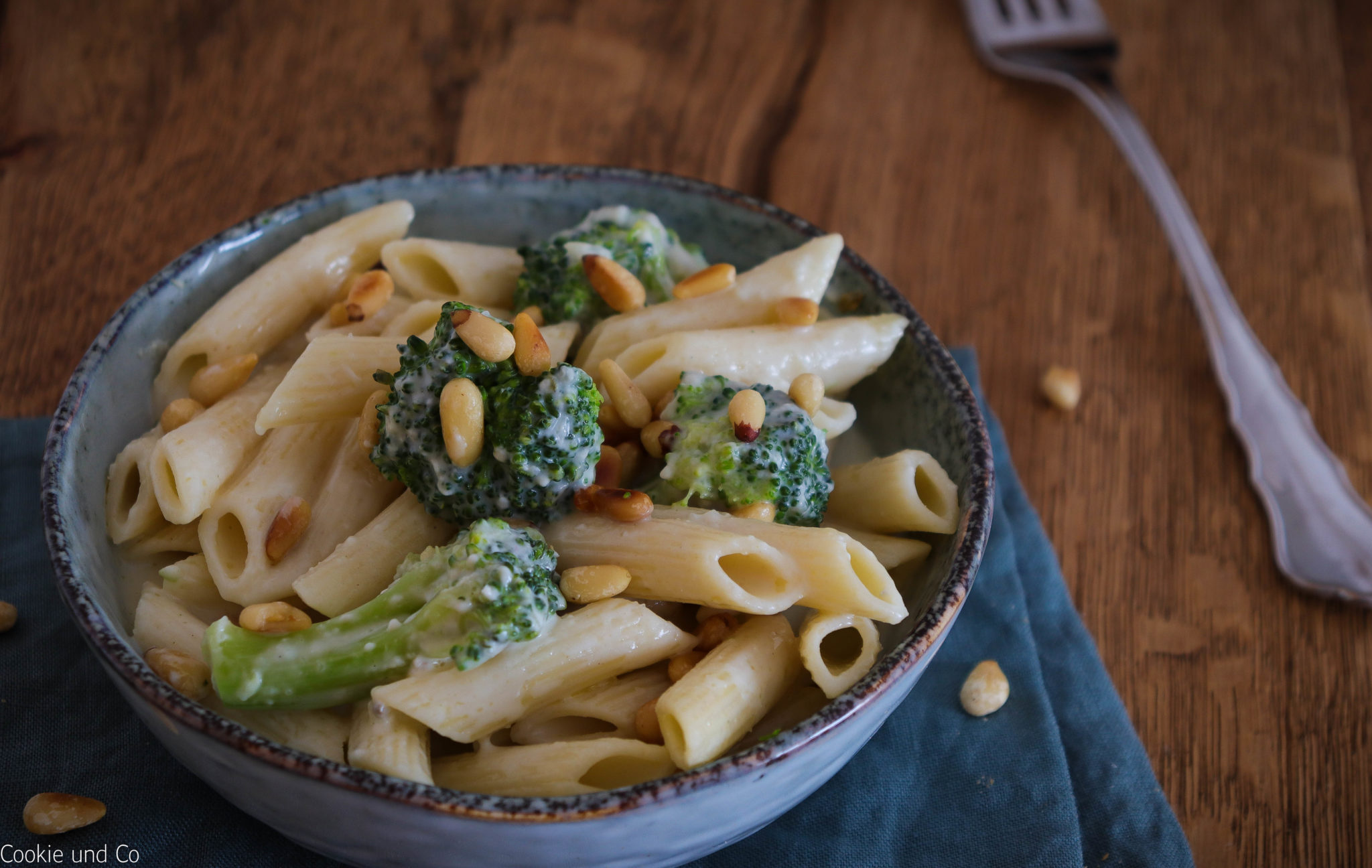 Penne mit Gorgonzola-Broccoli-Soße