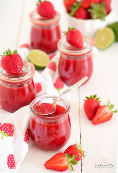 Erdbeer-Limetten-Konfitüre