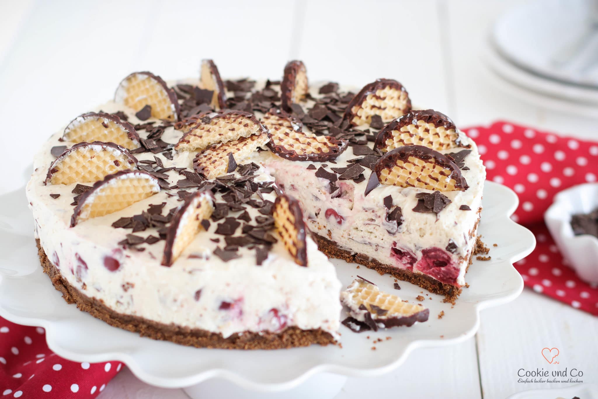 Kirsch-Schokokuss-Torte