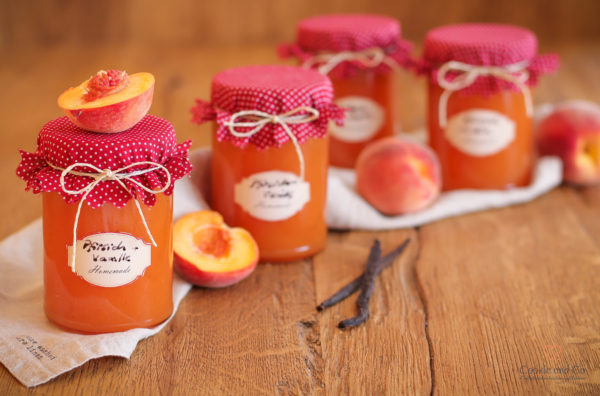 Pfirsich-Vanille-Konfitüre