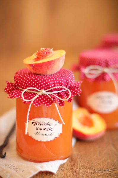 Pfirsich-Vanille-Konfitüre