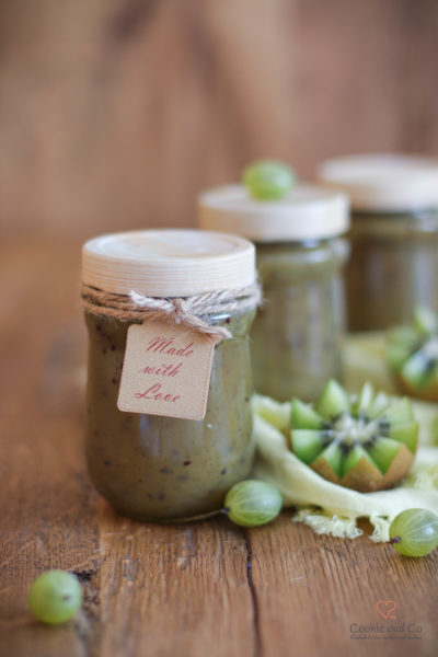 Stachelbeer-Kiwi-Konfitüre