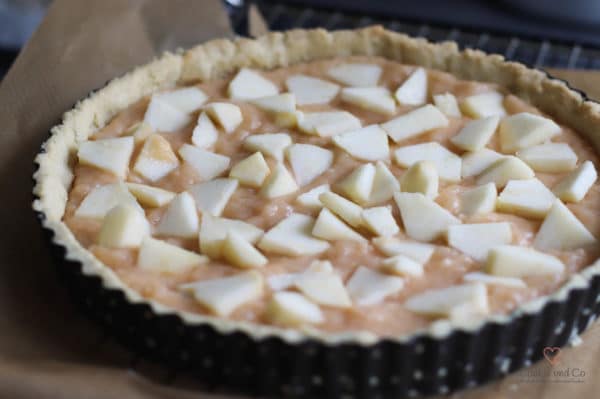 Apfelmus-Crumble-Tarte