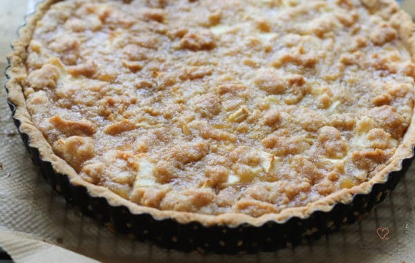 Apfelmus-Crumble-Tarte