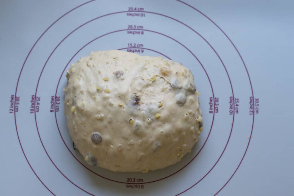 Teig für Mandel-Marzipanstollen