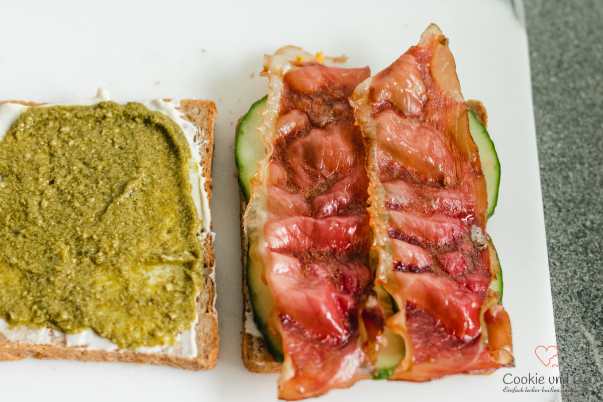 Avocado-Bacon Sandwich mit zweierlei Pesto GRAEF SlicedKitchen