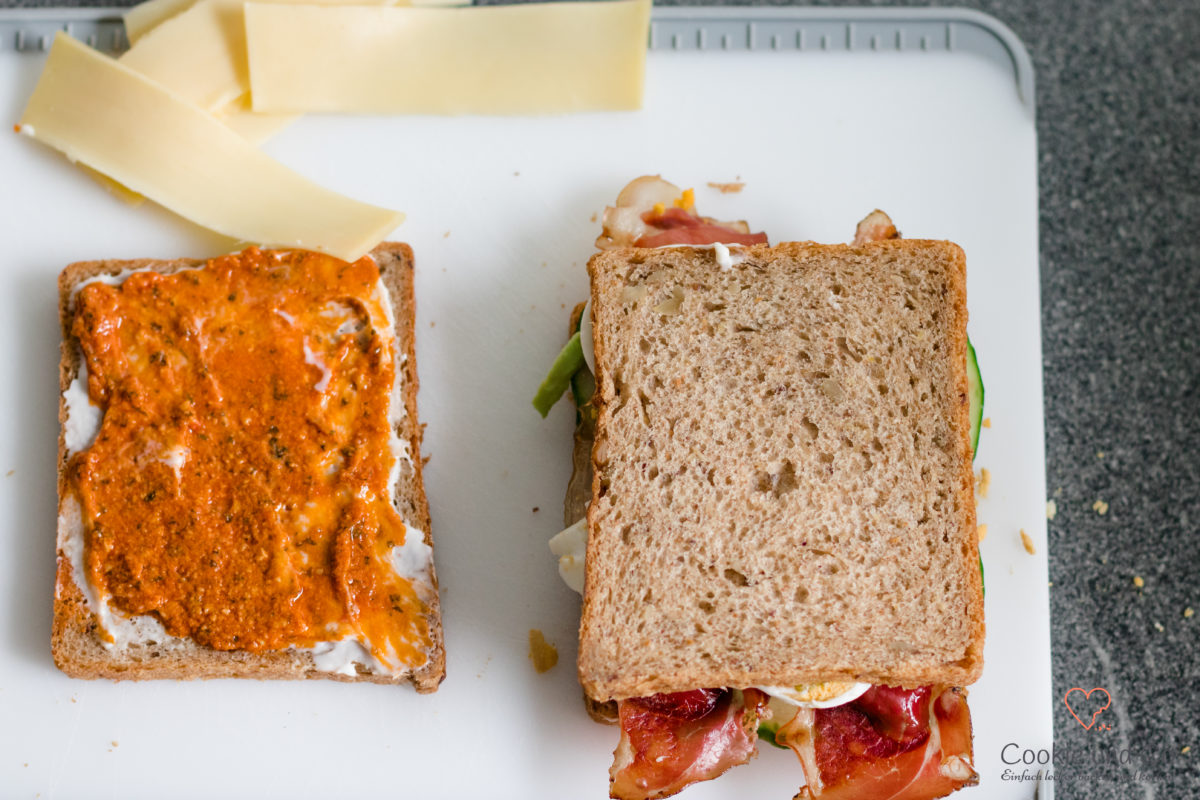 Avocado-Bacon Sandwich mit zweierlei Pesto GRAEF SlicedKitchen