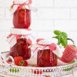 Erdbeer- Konfitüre mit Basilikum