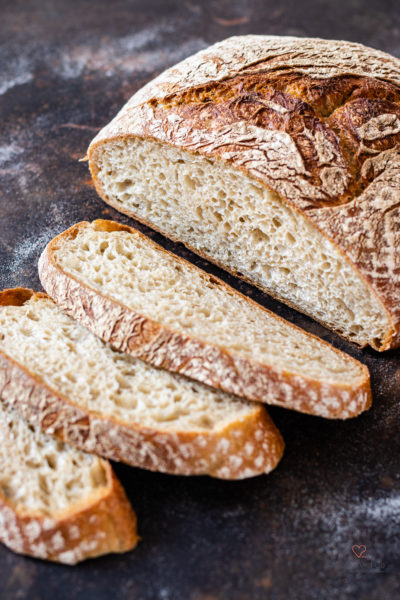 No knead Weizenmischbrot