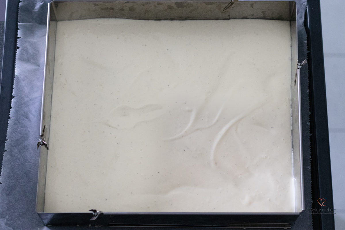 Quarkfüllung für Käsekuchen mit Heidelbeeren