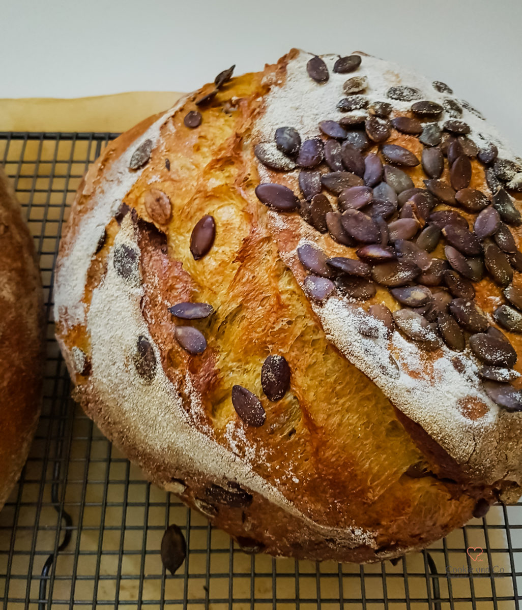 Herbstkruste (Kürbisbrot) mit Kürbiskernen