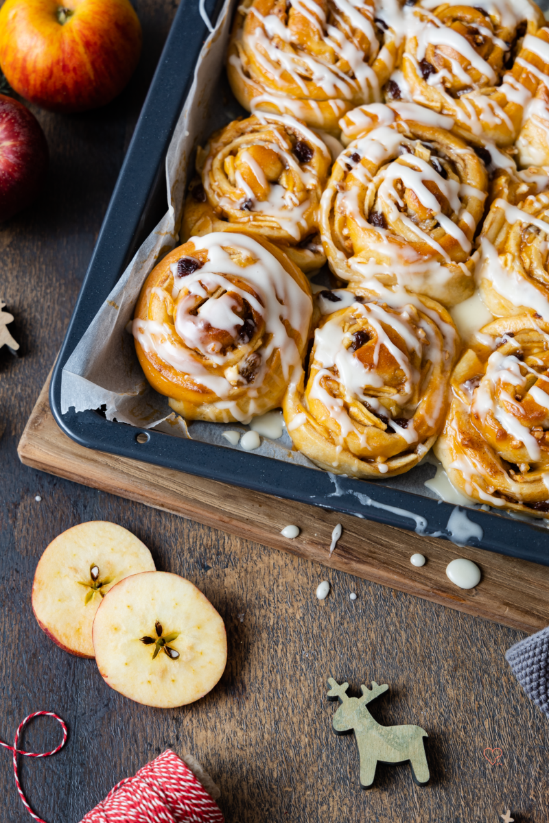 Bratapfel-Zimtschnecken