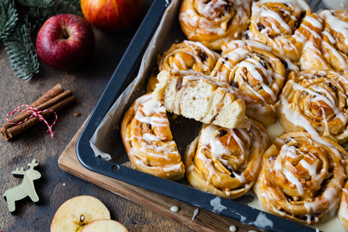 Bratapfel-Zimtschnecken