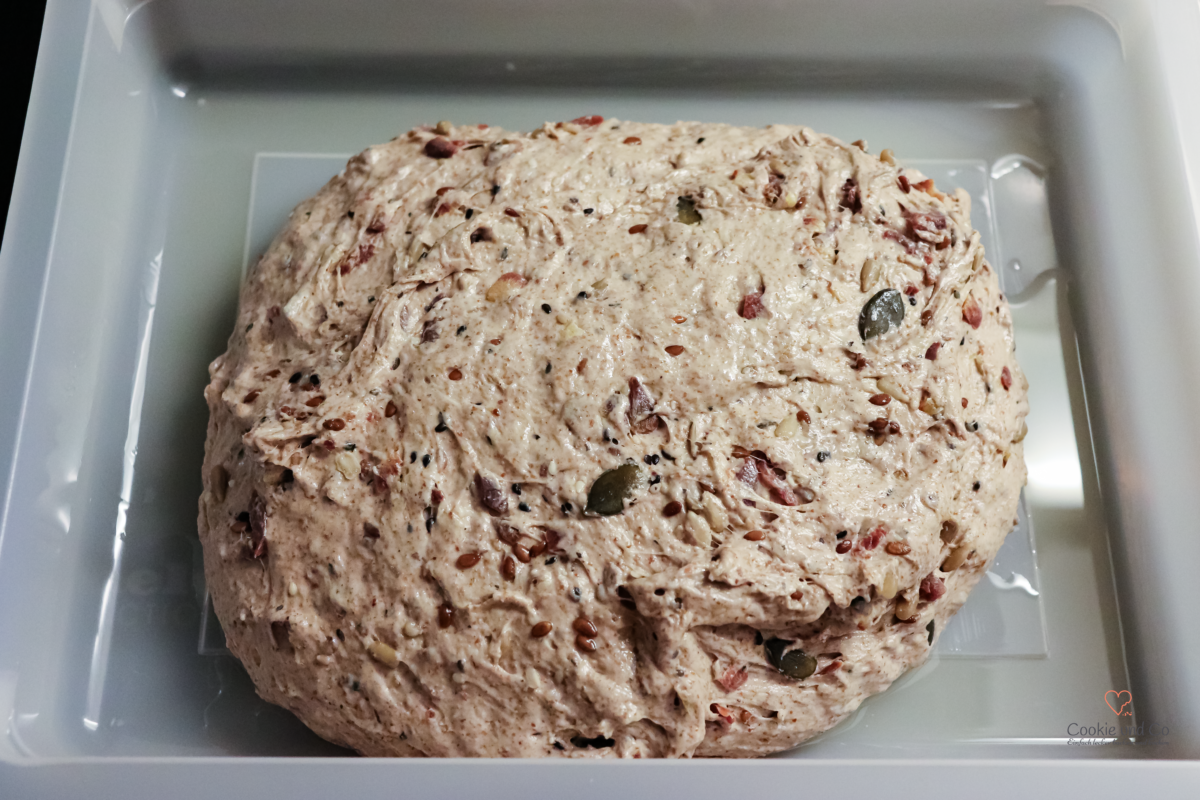 Teig für Kastenbrot Urgetreide und Urkarotten