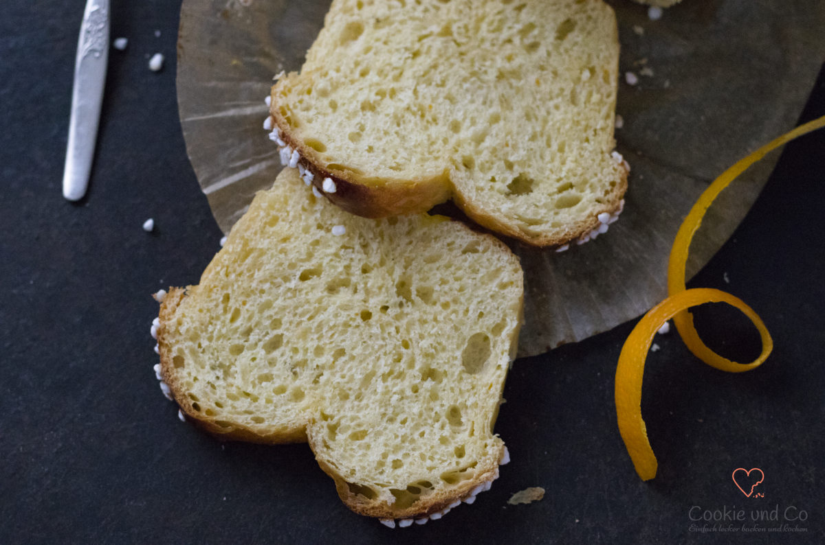 Dinkel-Brioche mit Orange