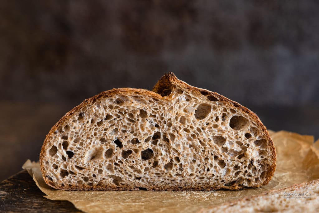 Vollkornfeigling- Pane integrale. Ein locker leichtes Vollkornbrot mit Vollkorn Manitoba Mehl und langer Teigführung.
