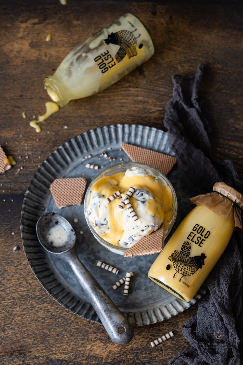 Eierliköreis aus 3 Zutaten (mit & ohne Eismaschine) mit gezuckerter Kondensmilch