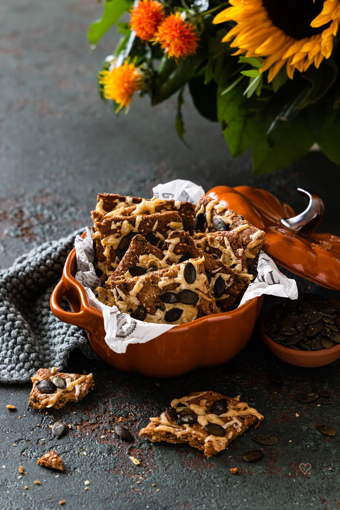 Kürbis Käse Knäcke